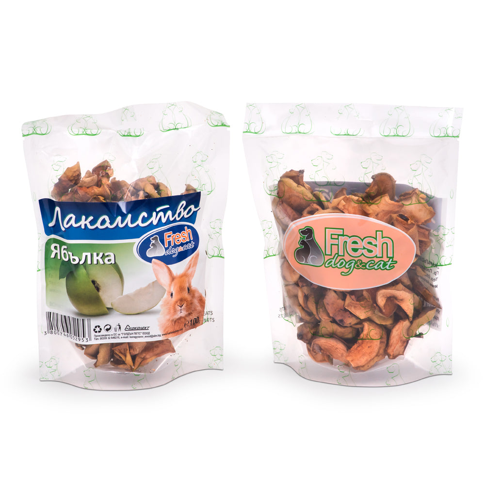 Fresh Ламомства за гризачи ябълка 100гр