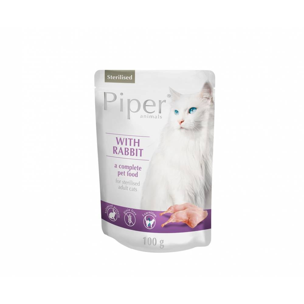 Piper Sterilised Специализиран пауч за кастрирани котки 100гр