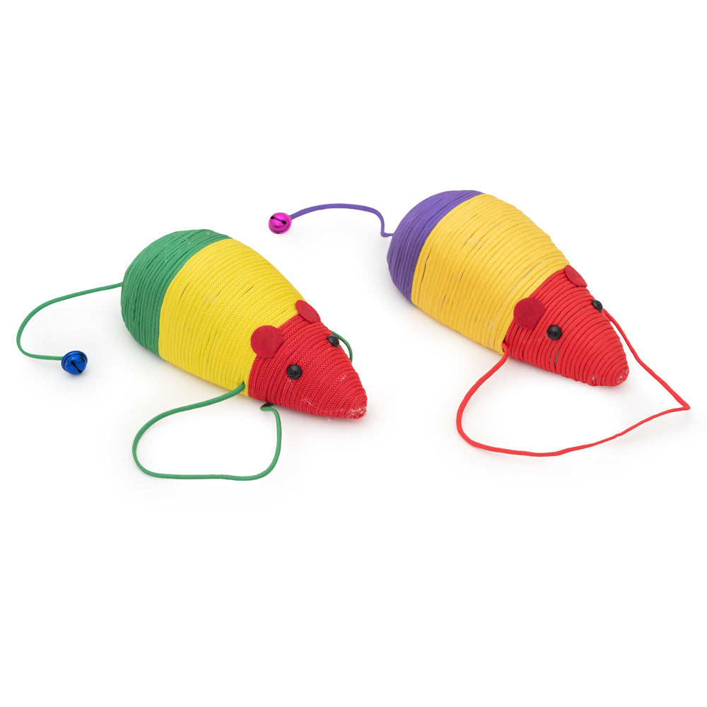 Colorful Sisal Mouse: Играчка за котка