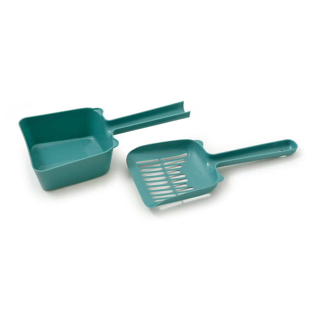 CleanScoop Duo - Лопатка за котешка тоалетна с контейнер