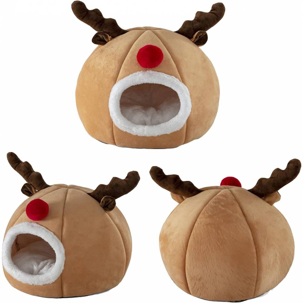 Rudolph The Red-Nosed Коледна къща за котки