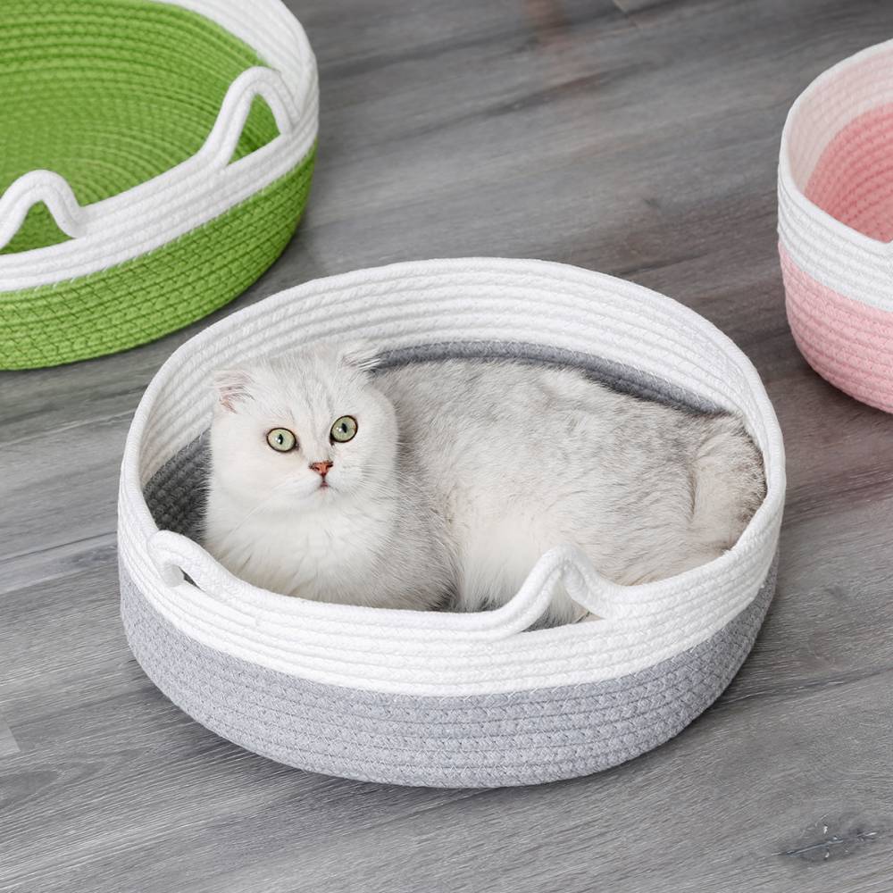 Легло за котки във формата на кошница