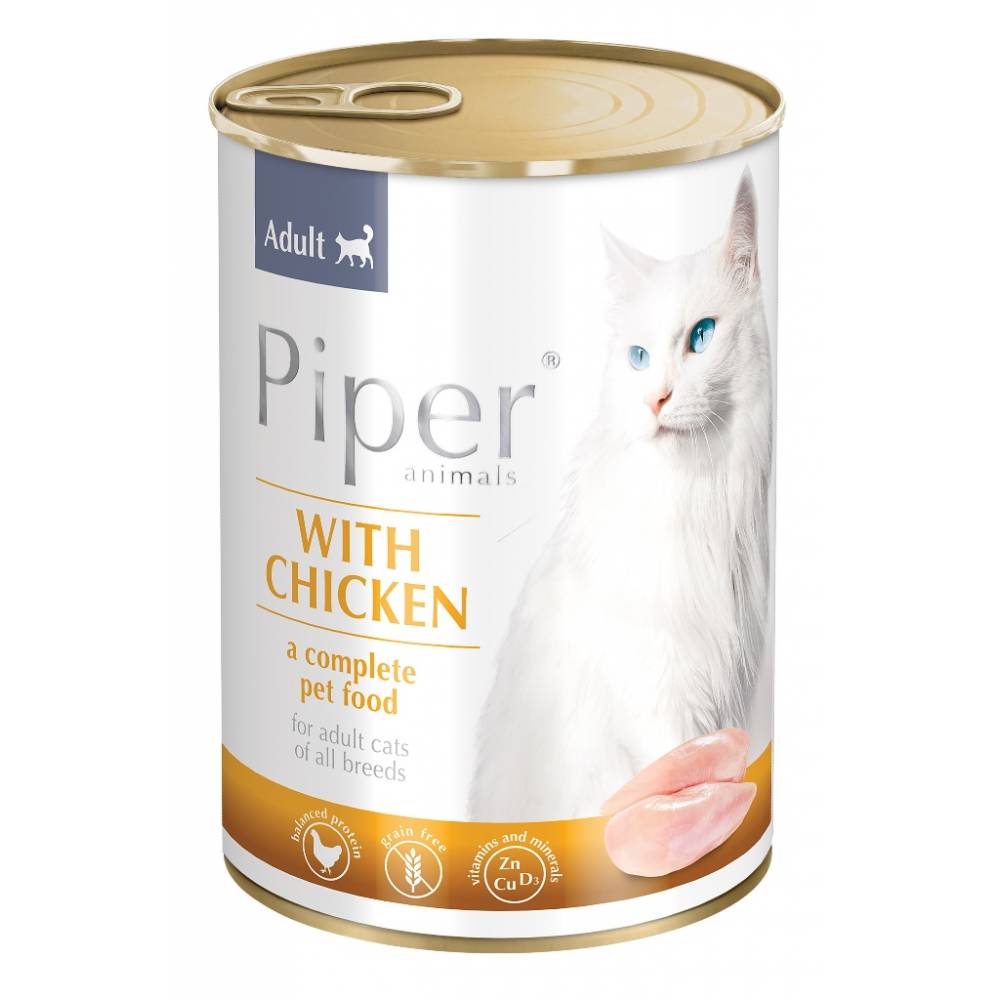Piper Adult – Премиум консервирана храна за котки, 400 гр