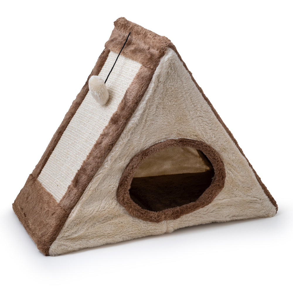 Cat Tent Къща и драскало за котка