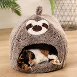 Lazy Sloth Плюшена къща за котки с ленивец