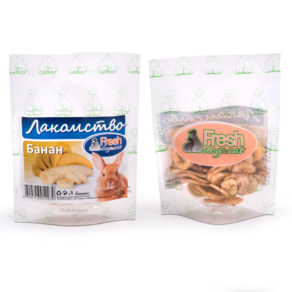 Fresh Лакомства за гризачи банан 70гр