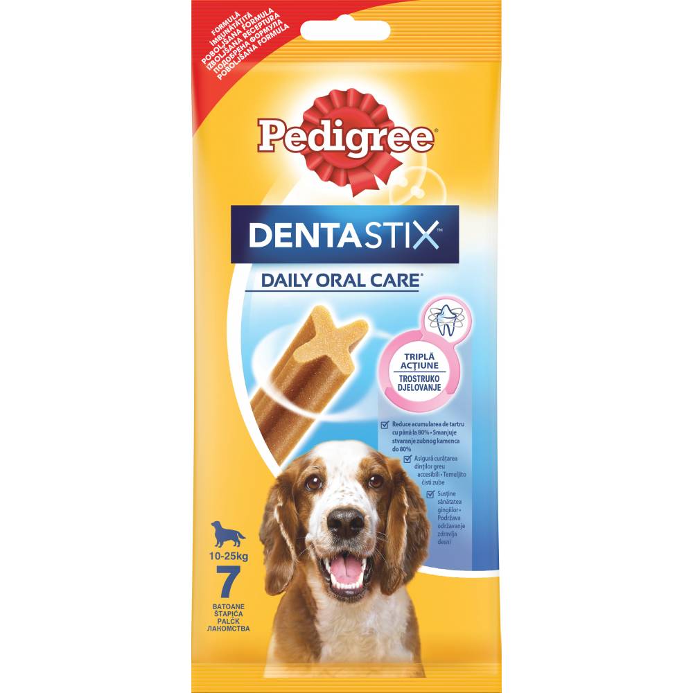 Лакомство за кучета Pedigree Денталенстикс Medium(10-25кг.)