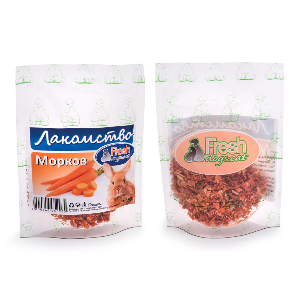 Fresh Лакомства за гризачи морков 80гр