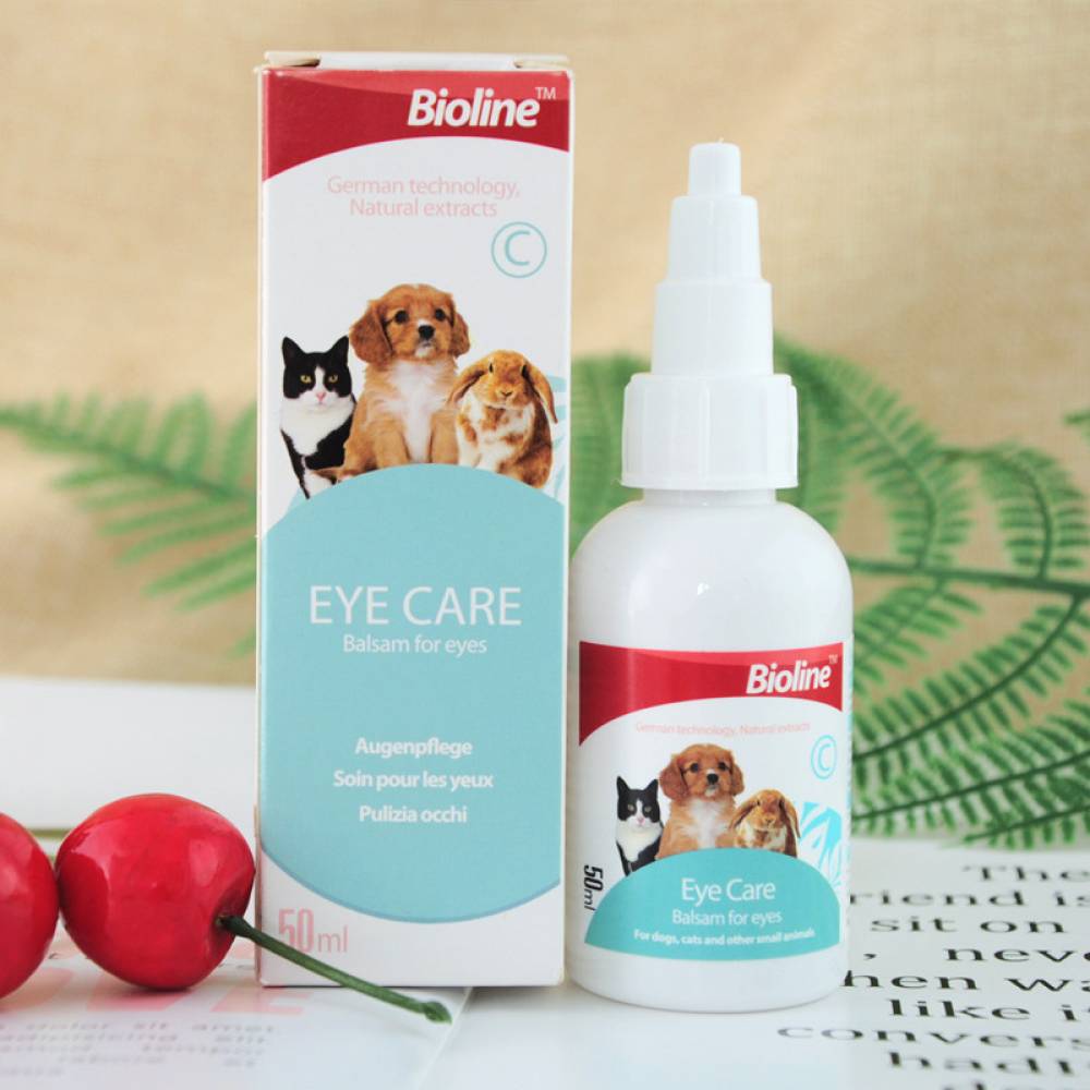 Bioline Eye Care - Разтвор за почистване на очите на вашия домашен любимец 50мл