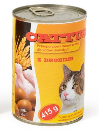 CATTUS - Балансирана консервирана храна за котки 415гр