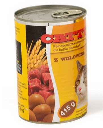 CATTUS - Балансирана консервирана храна за котки 415гр