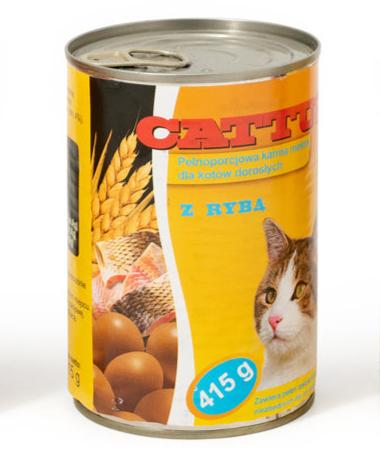CATTUS - Балансирана консервирана храна за котки 415гр