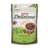 DELICIOUS catnip and crab Премиум лакомства за котка 50гр