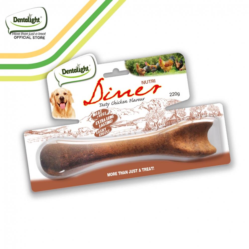 Лакомство за кучета DENTALIGHT Nutri diner с вкус на пиле - 21см.