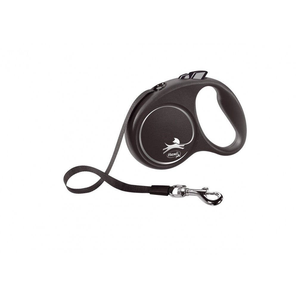 FLEXI Black Design M , 5метра лента - за кучета до 25кг.