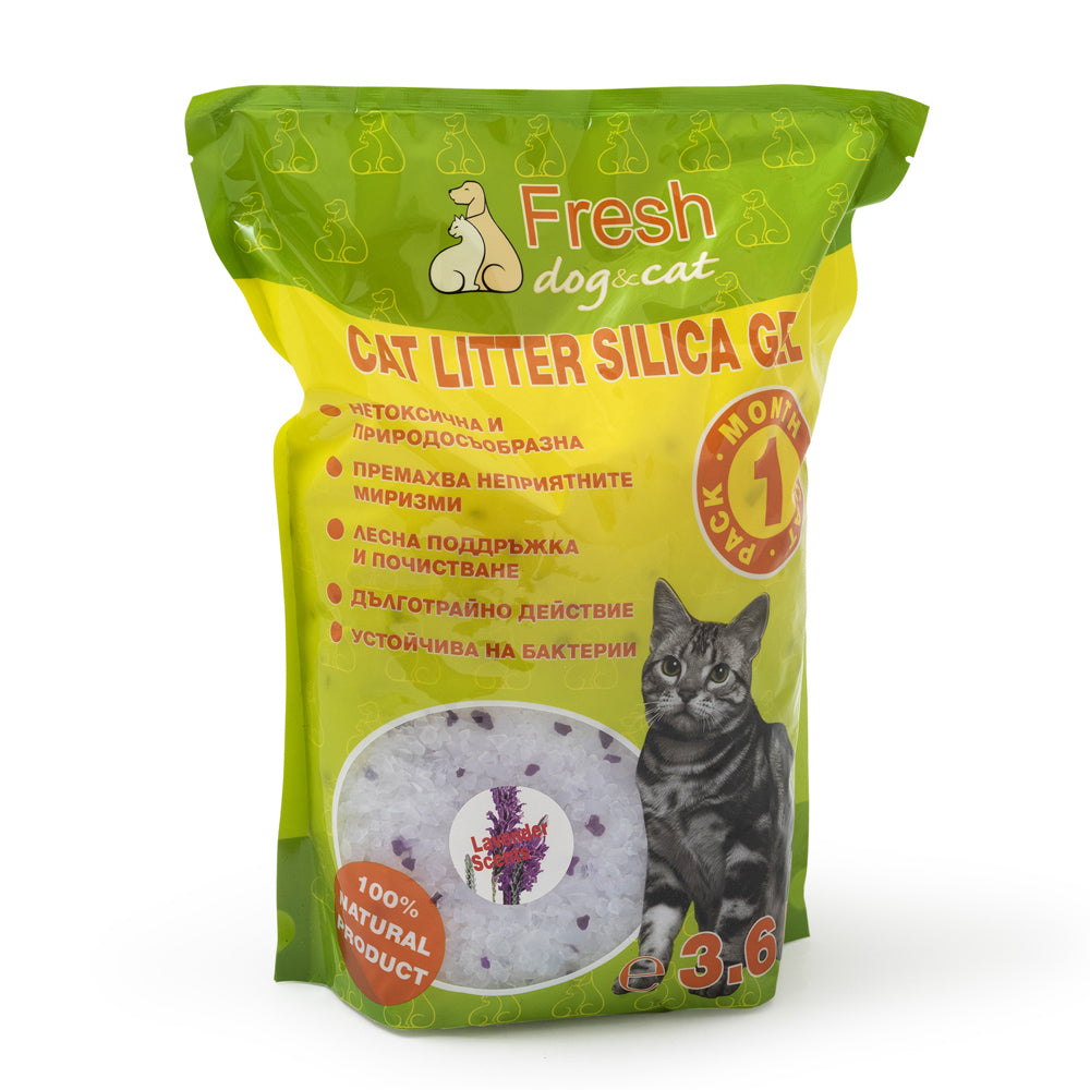 Fresh CAT Litter Silica gel - Силиконов пълнител за котешка тоалетна 3.6л