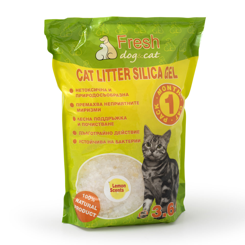 Fresh CAT Litter Silica gel - Силиконов пълнител за котешка тоалетна 3.6л