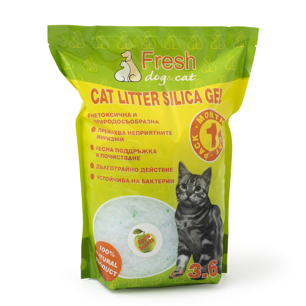 Fresh CAT Litter Silica gel - Силиконов пълнител за котешка тоалетна 3.6л