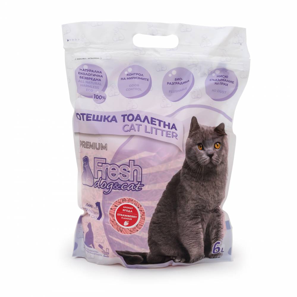 Fresh Тофу натурален пълнител за котешка тоалетна 6л