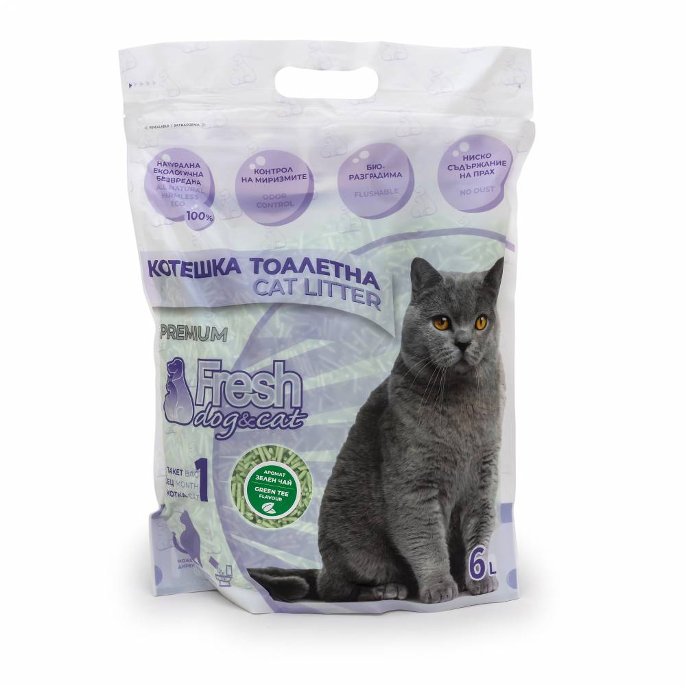 Fresh Тофу натурален пълнител за котешка тоалетна 6л