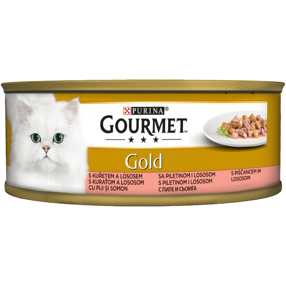 Премиум консерва за котка Gourmet Gold хапки в грейви сос 85гр