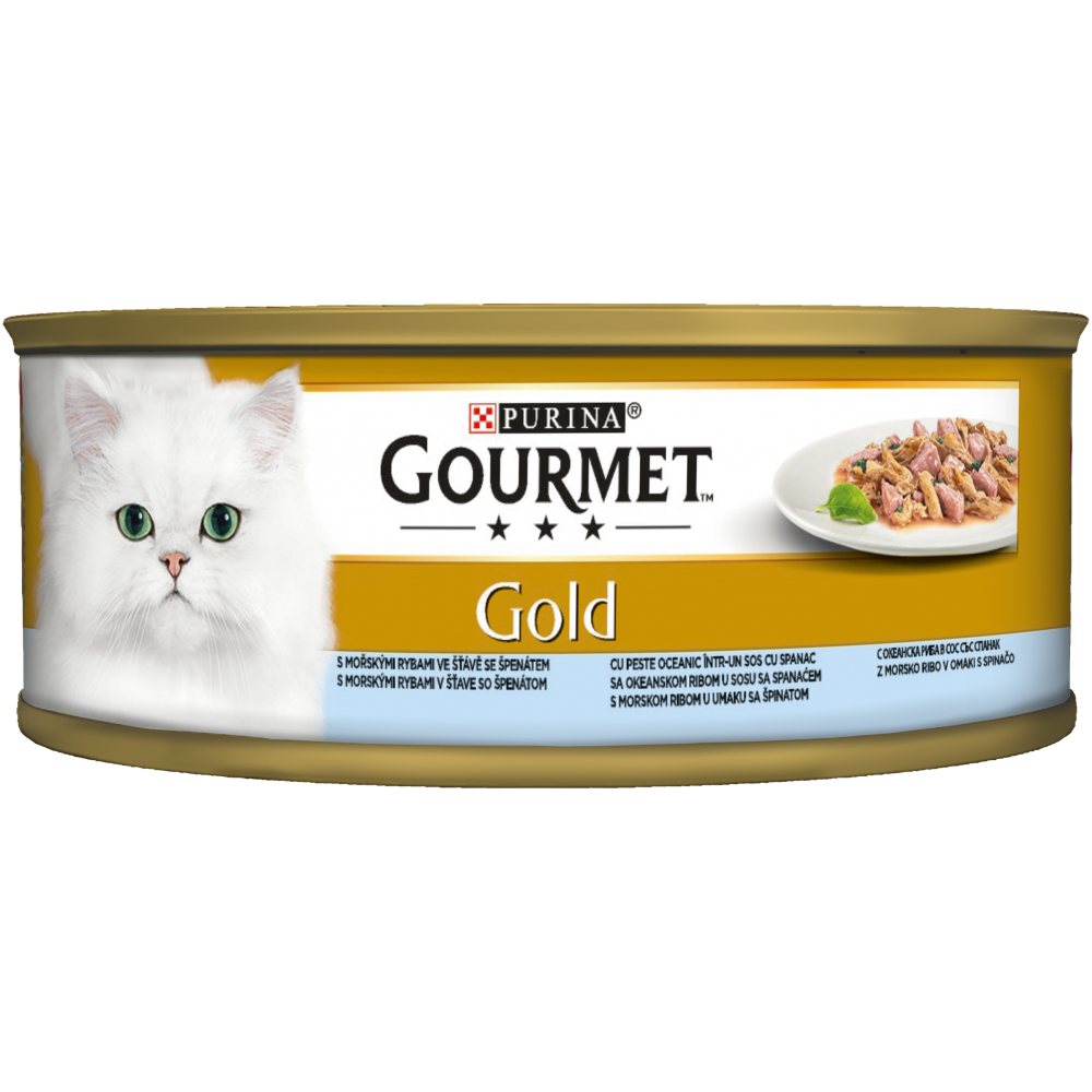 Премиум консерва за котки GOURMET Gold Двойно удоволствие  85 гр