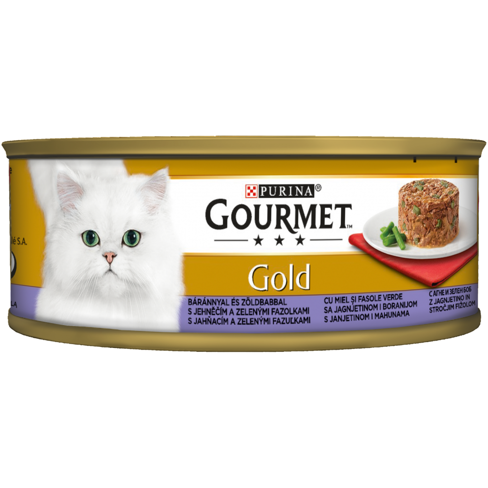 Премиум консерва за котки Gourmet Gold пай с месо 85 гр