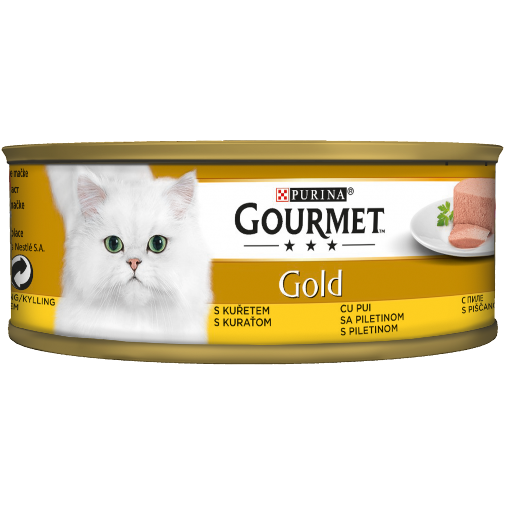 Премиум консерва за котка Gourmet Gold пастет 85 гр.