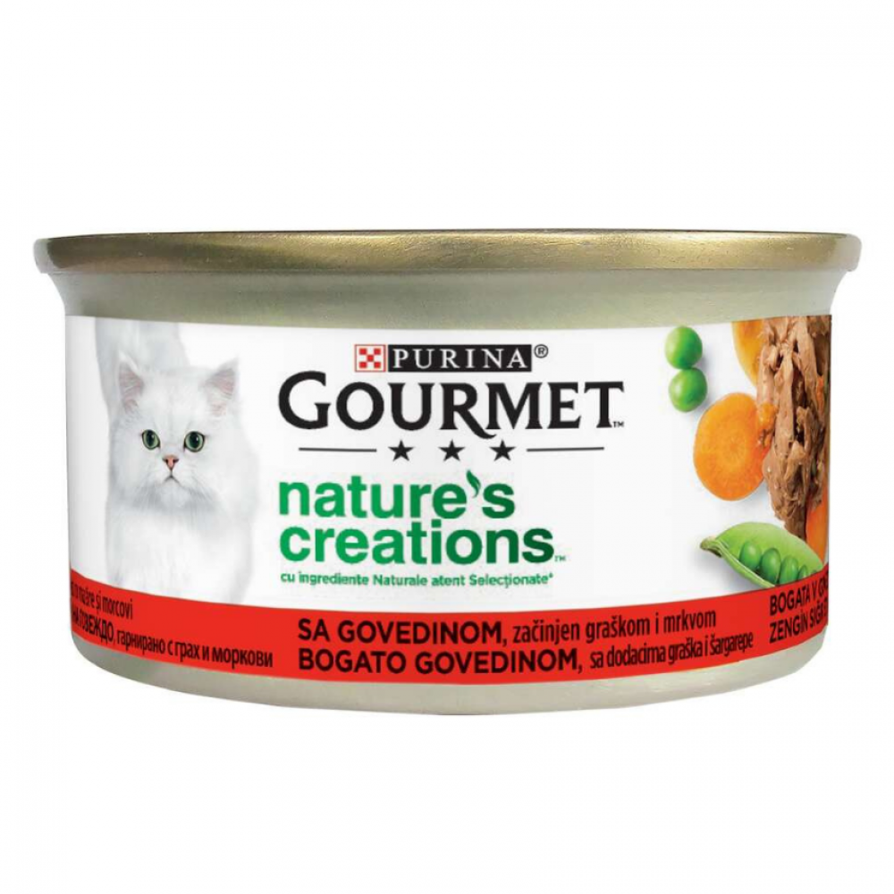 Премиум консерва за котка Gourmet Natural's естествени рецепти 85 гр.