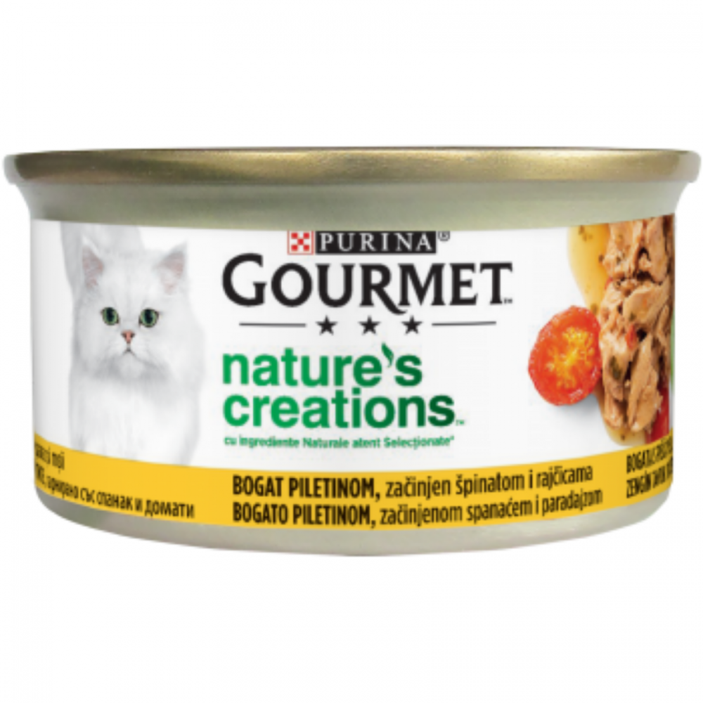 Премиум консерва за котка Gourmet Natural's естествени рецепти 85 гр.