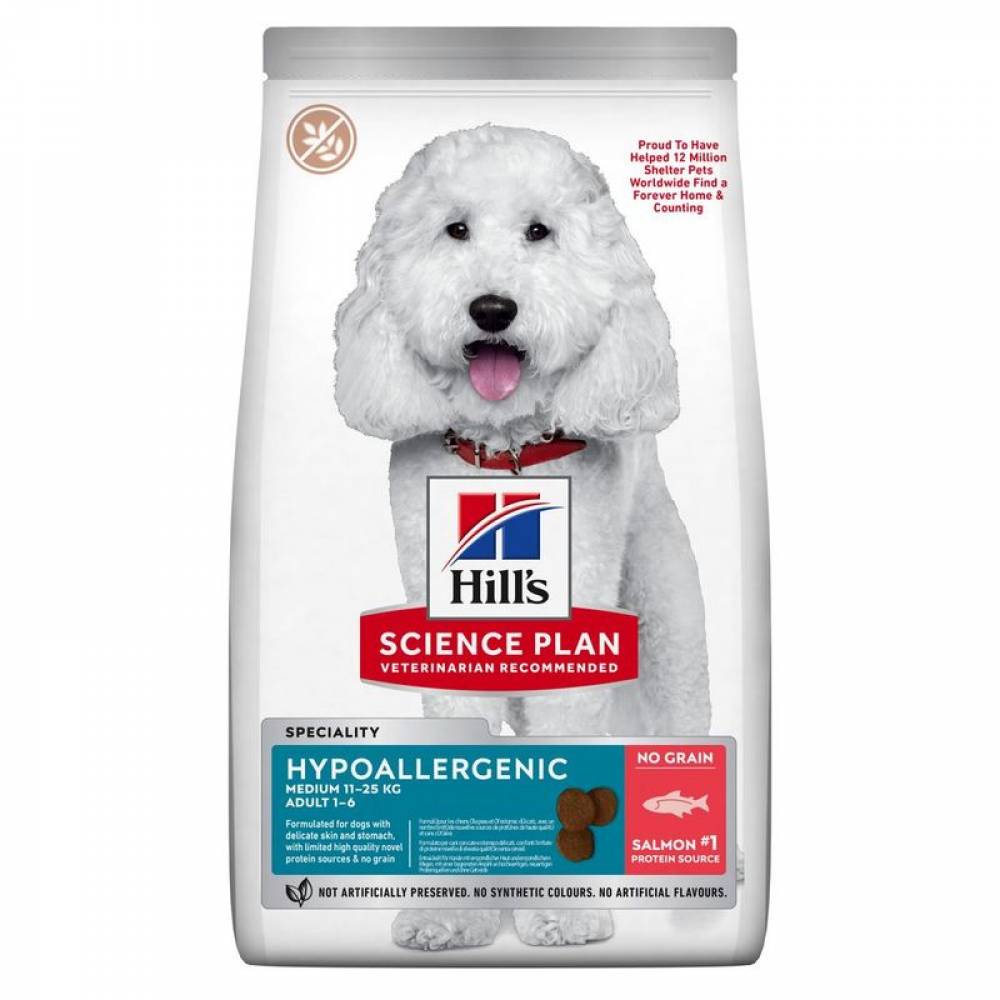 HILL`S Dog HYPOALERGENIC Medium Сьомга 12 кг.