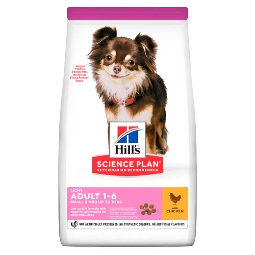 Hills Dog Adult LIGHT Small and Mini 6 kg Пиле