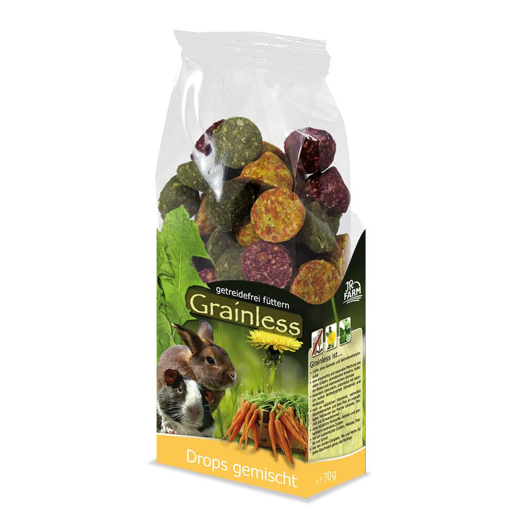 JR Farm Grainless Drops Премиум лакомства за гризачи 140гр