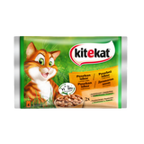 Kitekat балансиран пауч за котки- хапки в сос 4х100гр