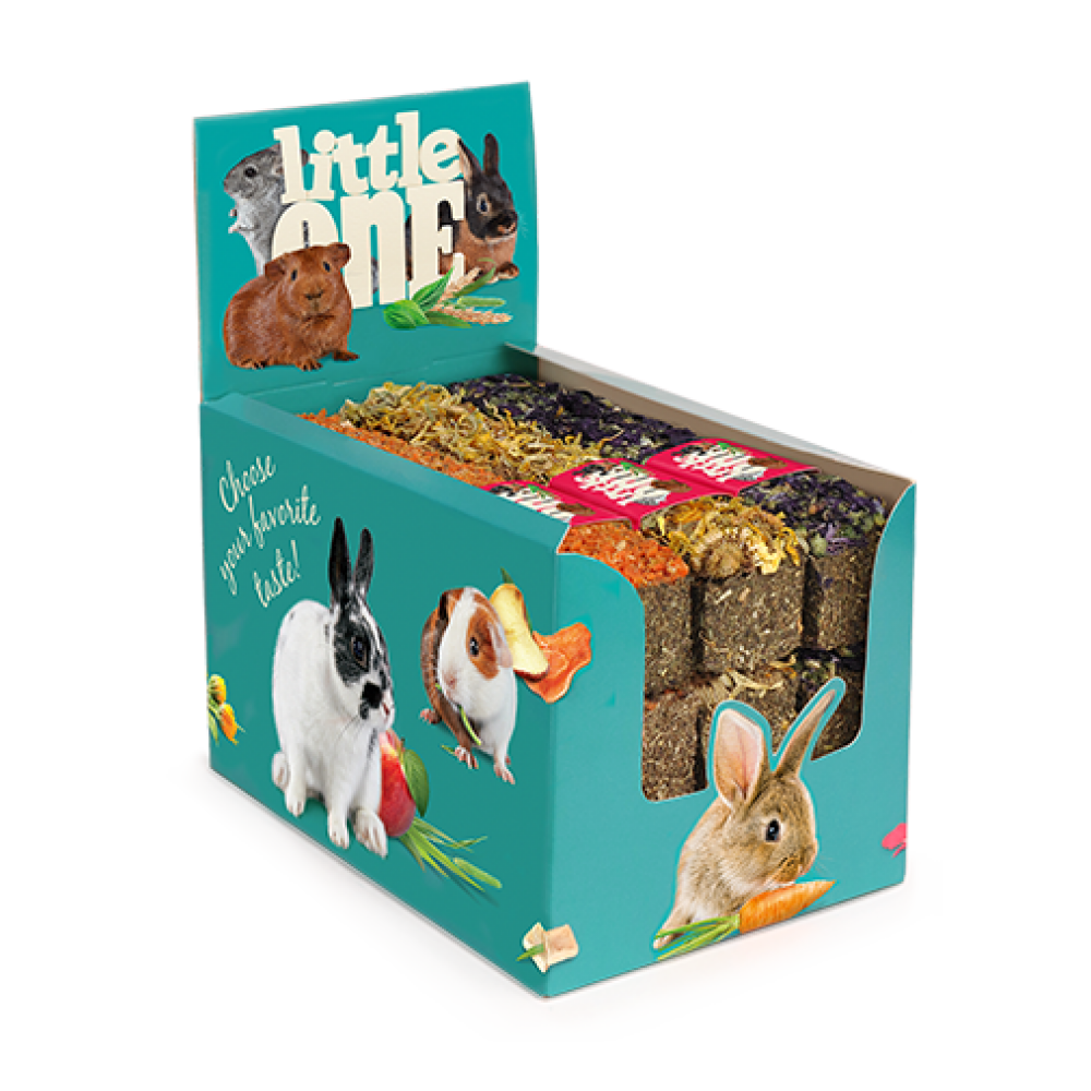 LITTLE ONE Tasty Stick Стик лакомство от ливадни треви за гризачи 65гр.