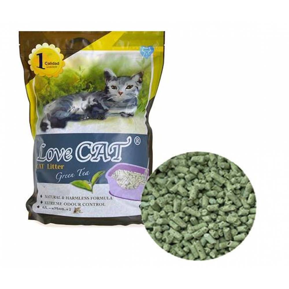 Love Cat Litter Премиум натурален пълнител за котешка тоалетна 6л