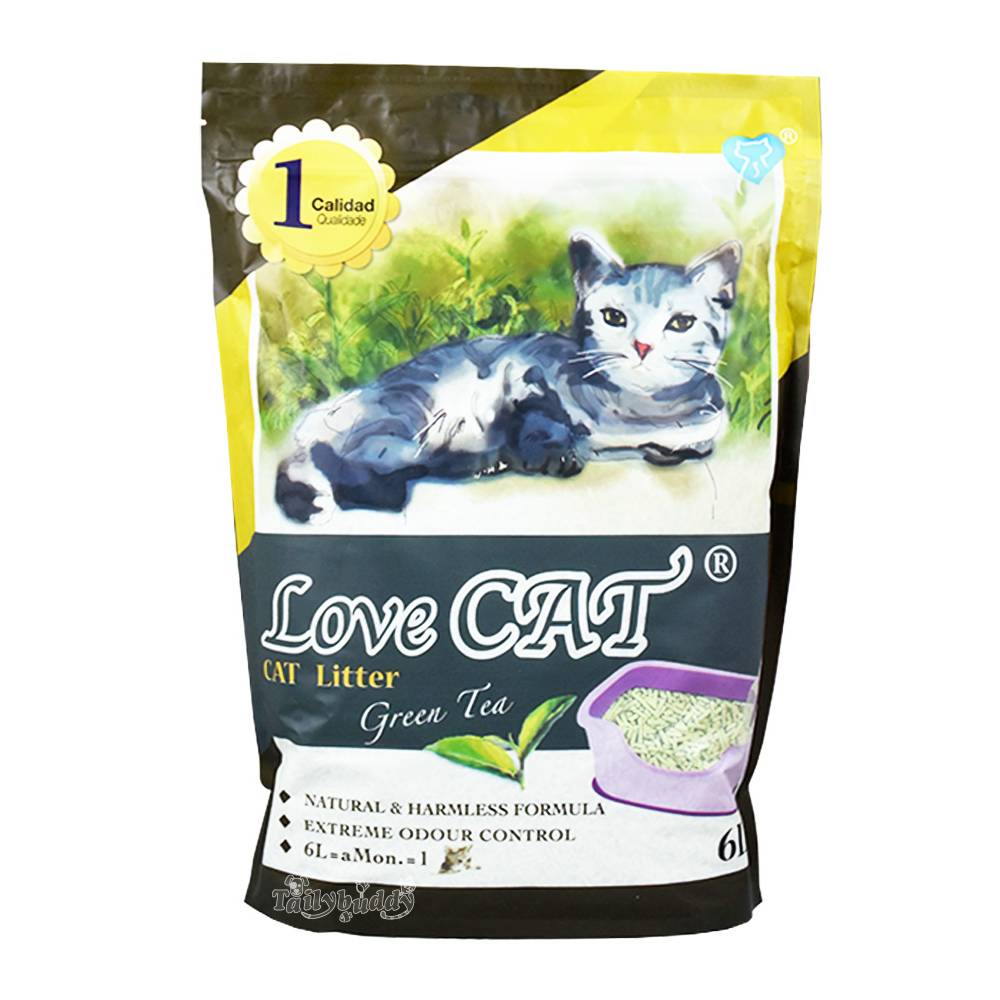 Love Cat Litter Премиум натурален пълнител за котешка тоалетна 6л