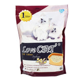 Love Cat Litter Премиум натурален пълнител за котешка тоалетна 6л