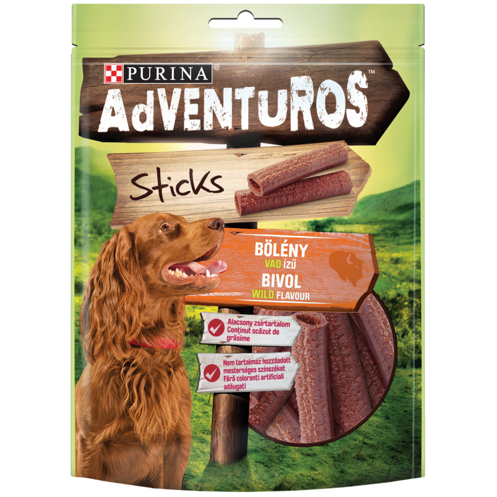 Лакомство за кучета PURINA ADVENTUROS , разлизни вкусове - 90гр.