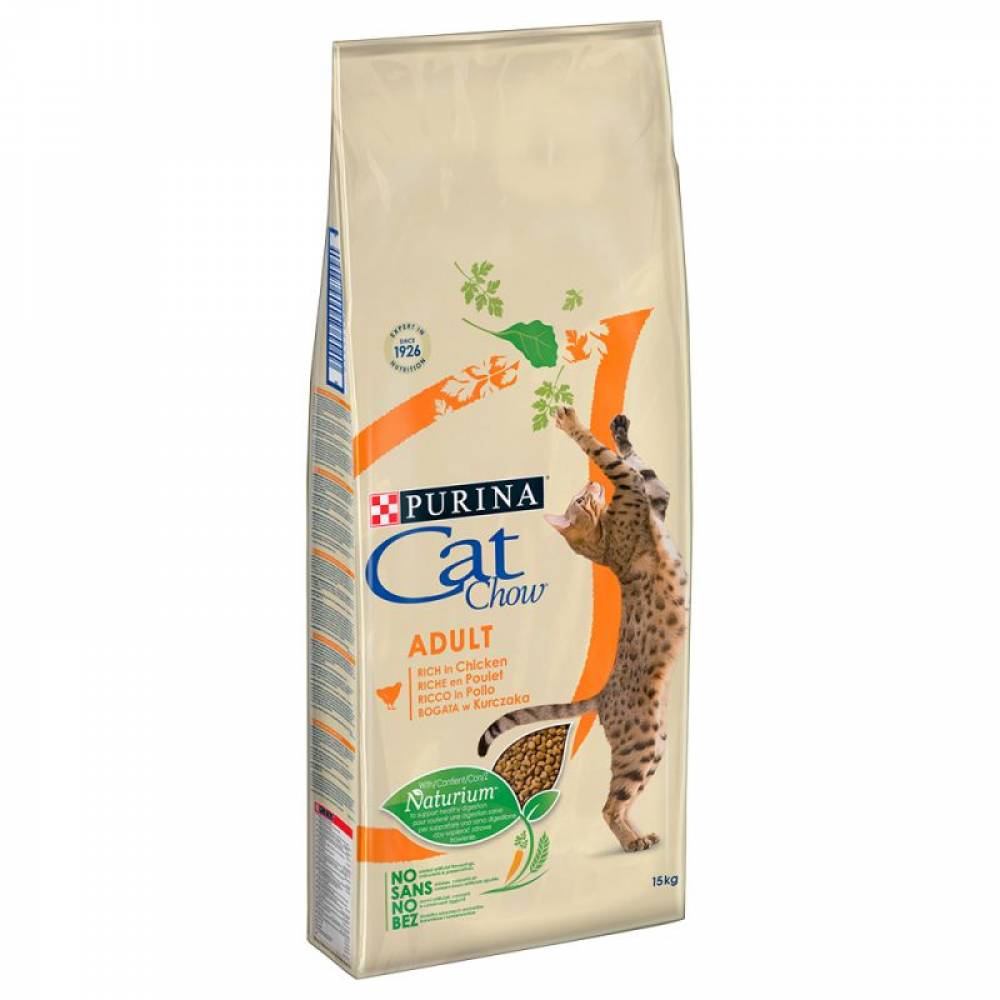 Премиум храна за котки PURINA CAT CHOW Adult пиле и пуйка-15кг