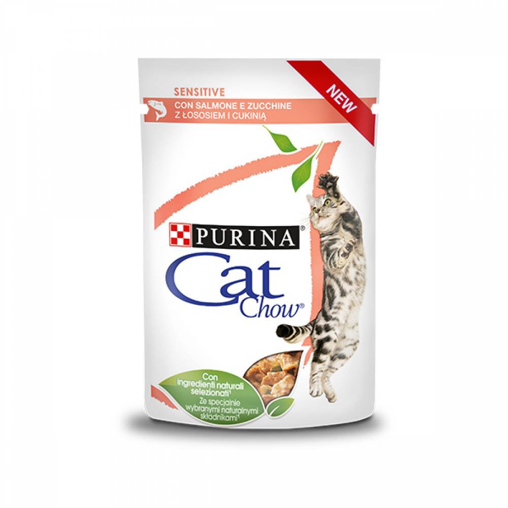 Специализиран пауч за котки PURINA CAT CHOW SENSITIVE 85 гр.