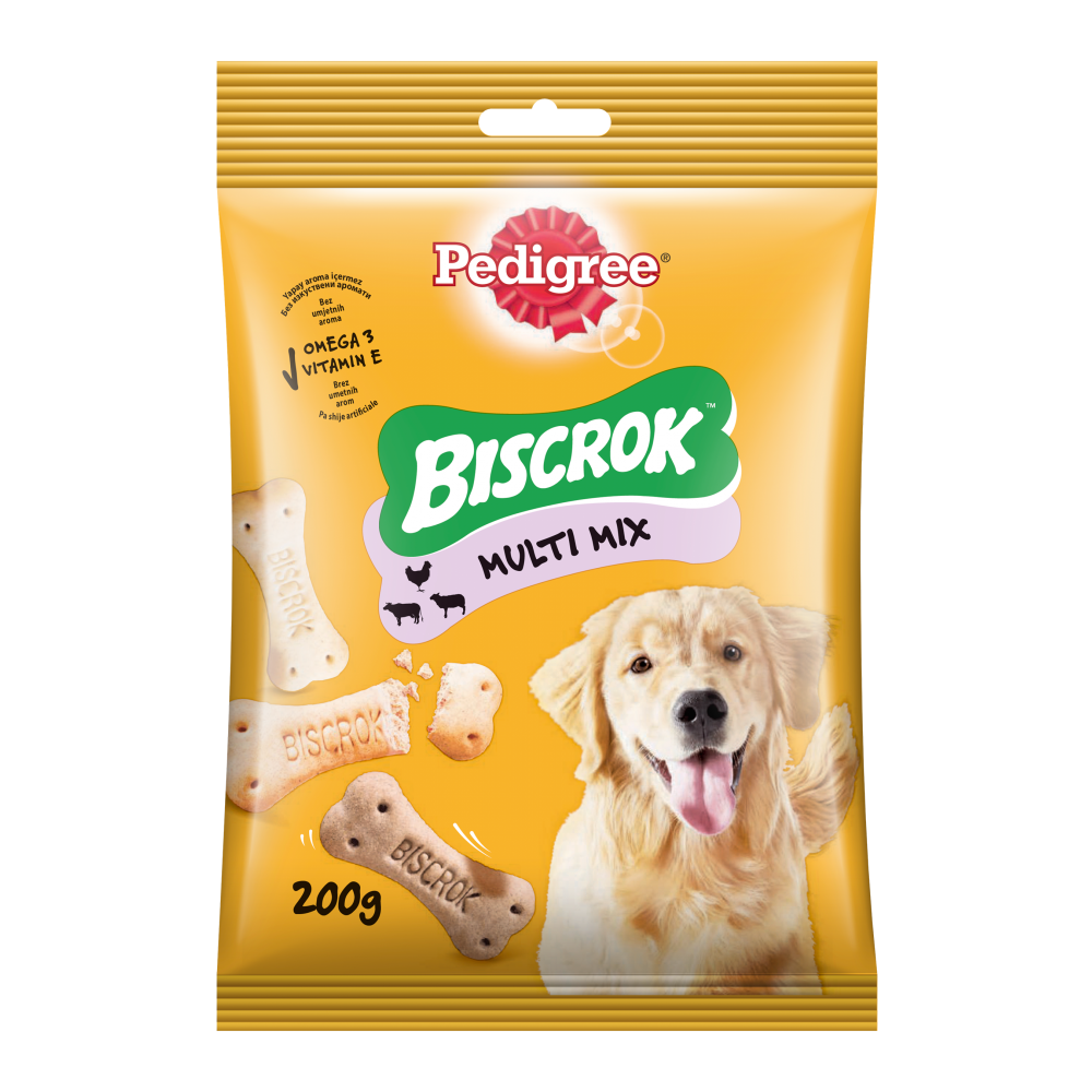 Лакомство за кучета Pedigree Biscrok Бисквити - 200гр.