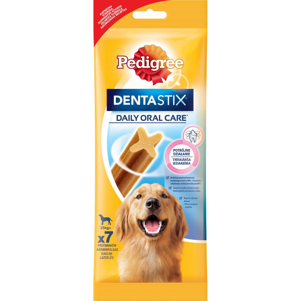 Лакомство за кучета Pedigree Денталенстикс Maxi(25кг.+) - 270гр.(7бр.)