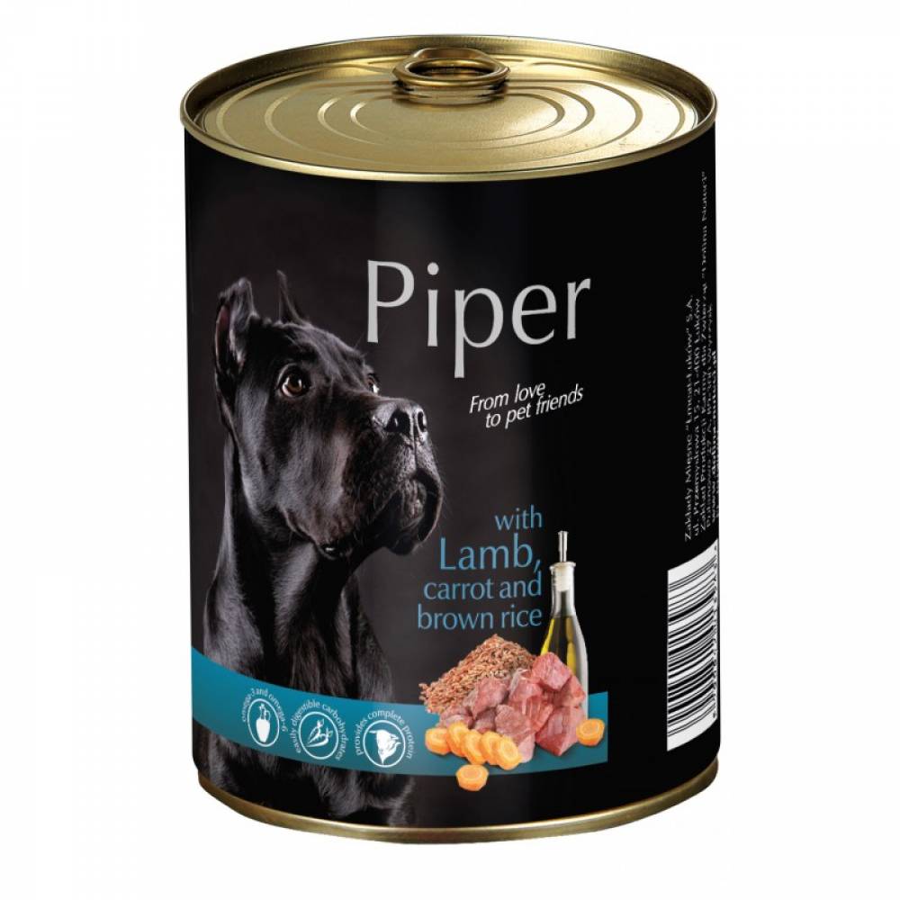 Piper – Премиум консервирана храна за кучета с разнообразие от вкусни и здравословни рецепти - 400гр.