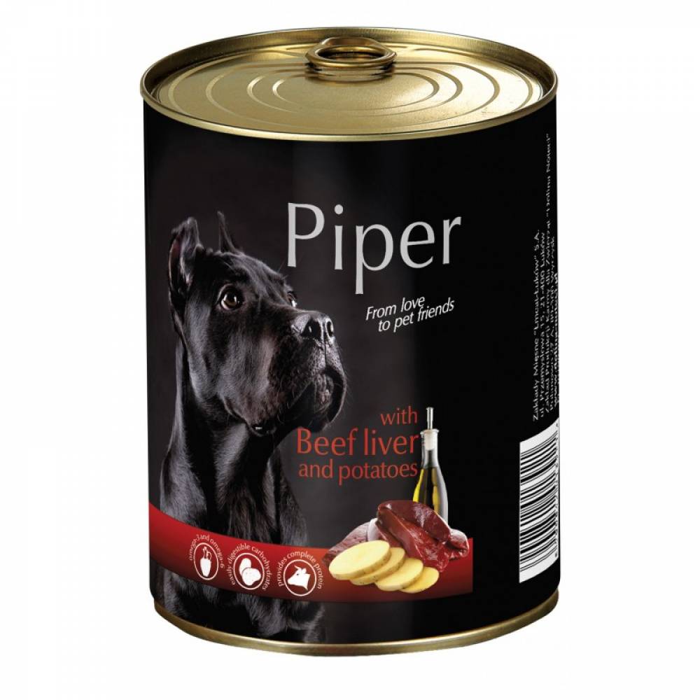 Piper – Премиум консервирана храна за кучета с разнообразие от вкусни и здравословни рецепти - 400гр.