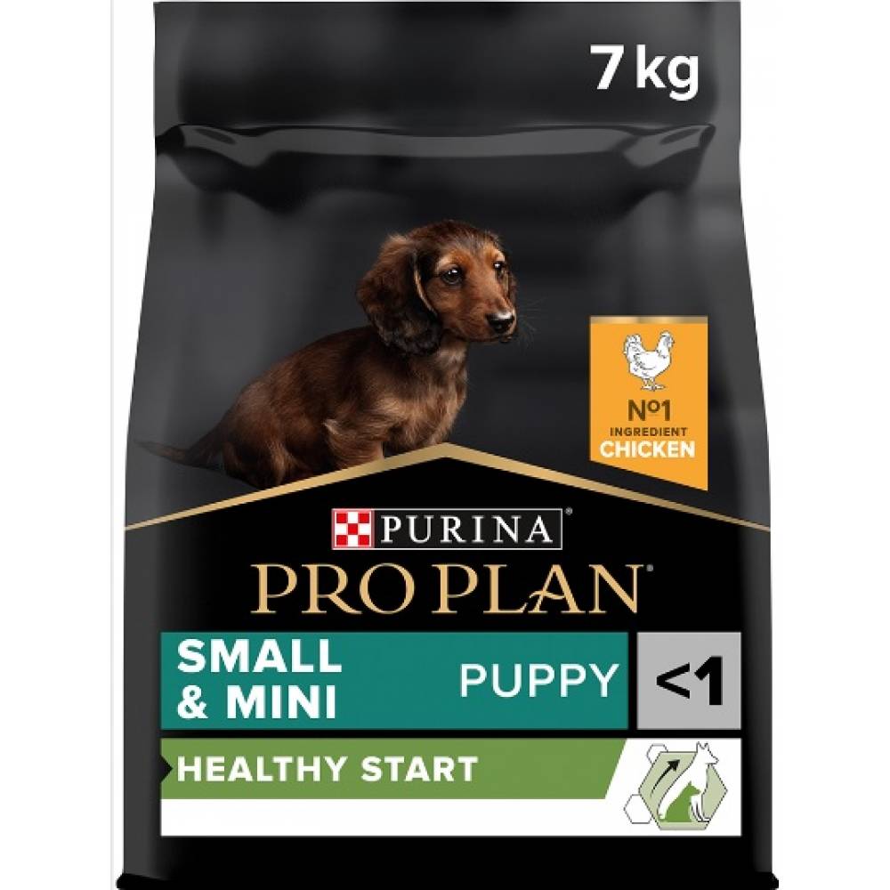 Премиум гранулирана храна Purina PRO PLAN Small and Mini Puppy Healthy Start, с вкус на пиле и ориз - 7 кг.
