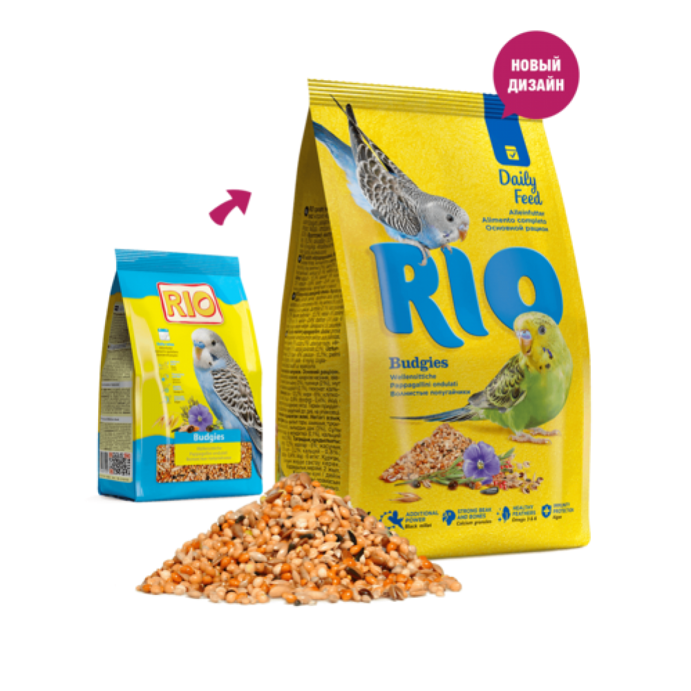 Rio Budgries - Балансирана храна за вълнисти папагали 500гр