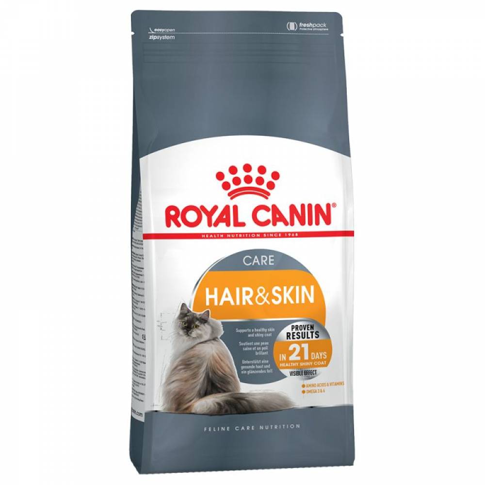 Royal Canin Hair & Skin 33 – Пълноценна храна за здрава кожа и блестяща козина-10кг