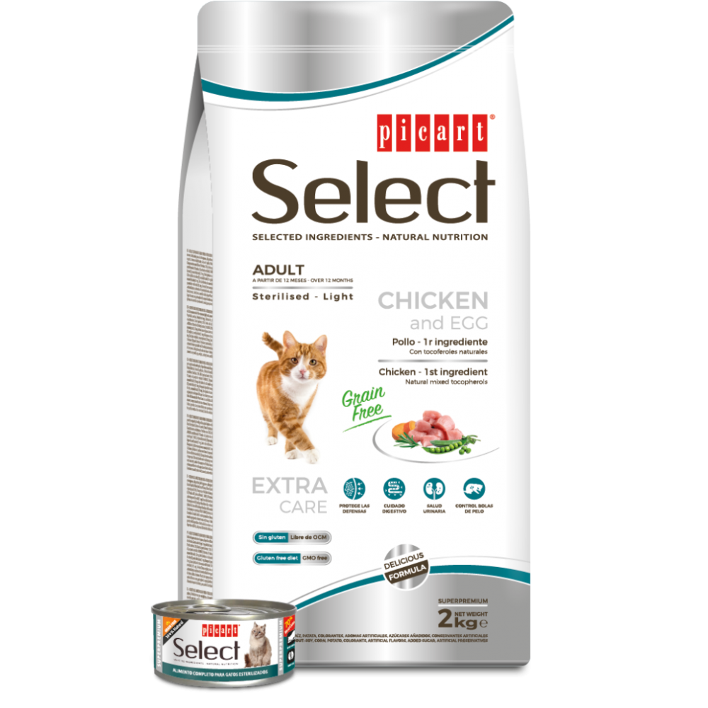 Балансирана храна за стерелизирани котки SELECT CAT Sterilised - 8кг
