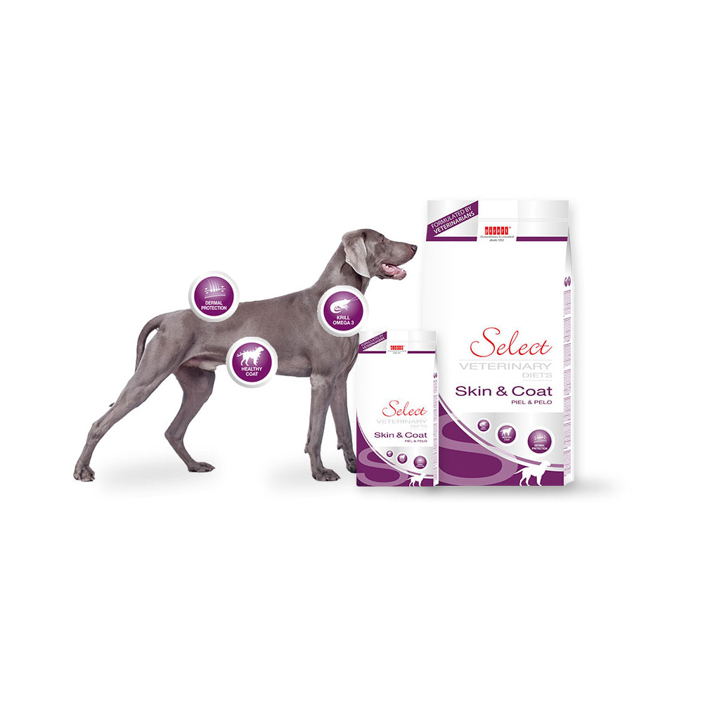 Специализирана храна за кучета SELECT Veterinary Diets за здрава кожа и козина - 10кг.